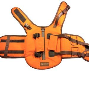 Aussie Naturals Dog Floatation Vest Blaze Orange Medium Pet Hunting Safety